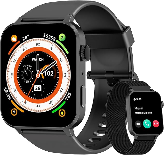 Blackview Smartwatch Men Women 1.85 Inch Fitness Watch with Make and A
